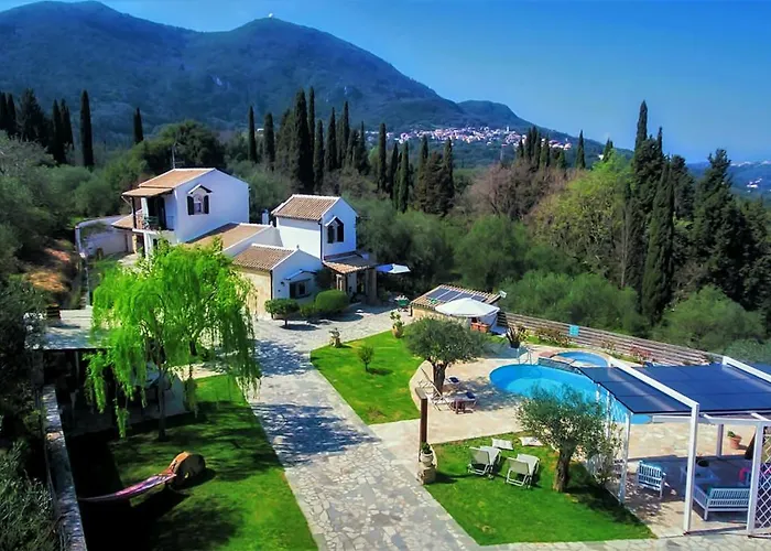 Villa Claire Corfu - 10-Acre Private Pool Villa With Guesthouse *