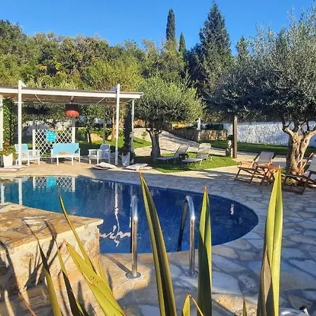 Villa Claire Corfu - 10-Acre Private Pool Villa With Guesthouse * Achílleion
