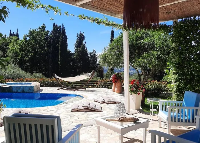 Villa Claire Corfu - 10-Acre Private Pool Villa With Guesthouse *