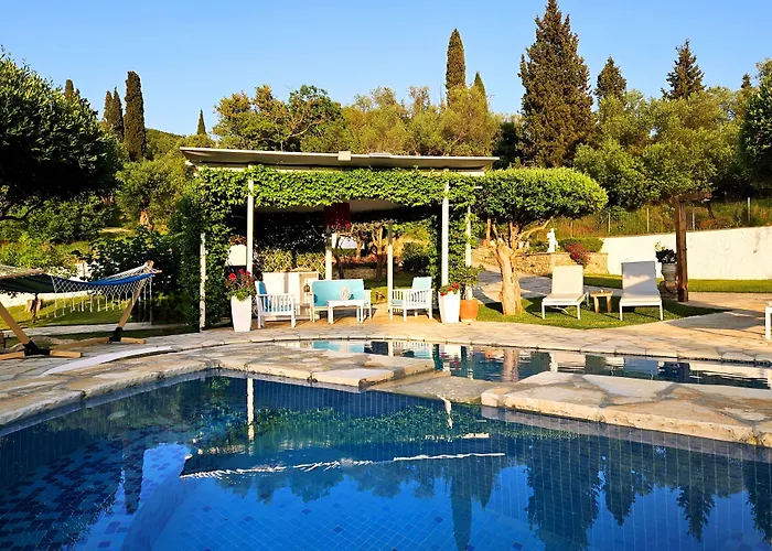 Villa Claire Corfu - 10-Acre Private Pool Villa With Guesthouse